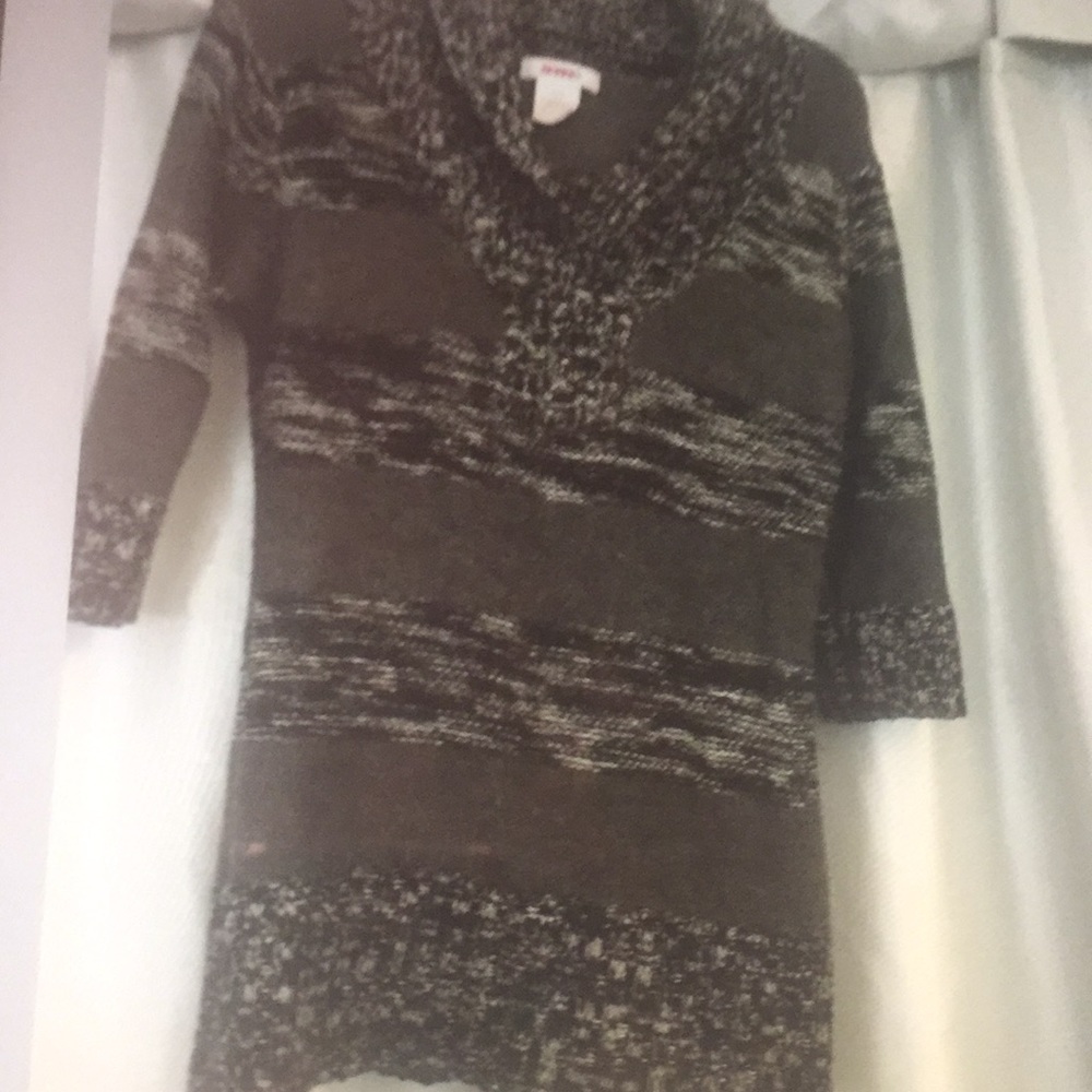 Bongo XL  V Neck Turtleneck sweater 3/4 sleeve